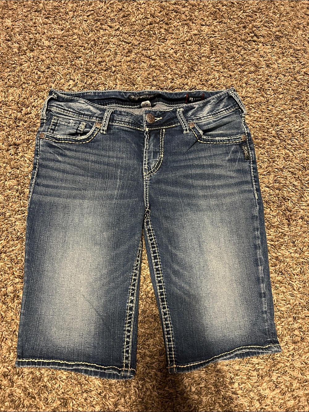 Silver Jeans Women’s Blue Denim Bermuda Shorts